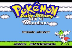 Pokemon Ruby Destiny Life of Guardians