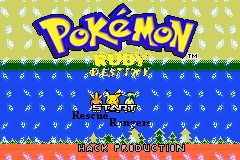 Pokemon Ruby Destiny Rescue Rangers